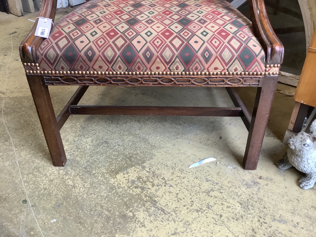 A 19th century Gainsborough armchair, width 70cm, depth 76cm, height 95cm